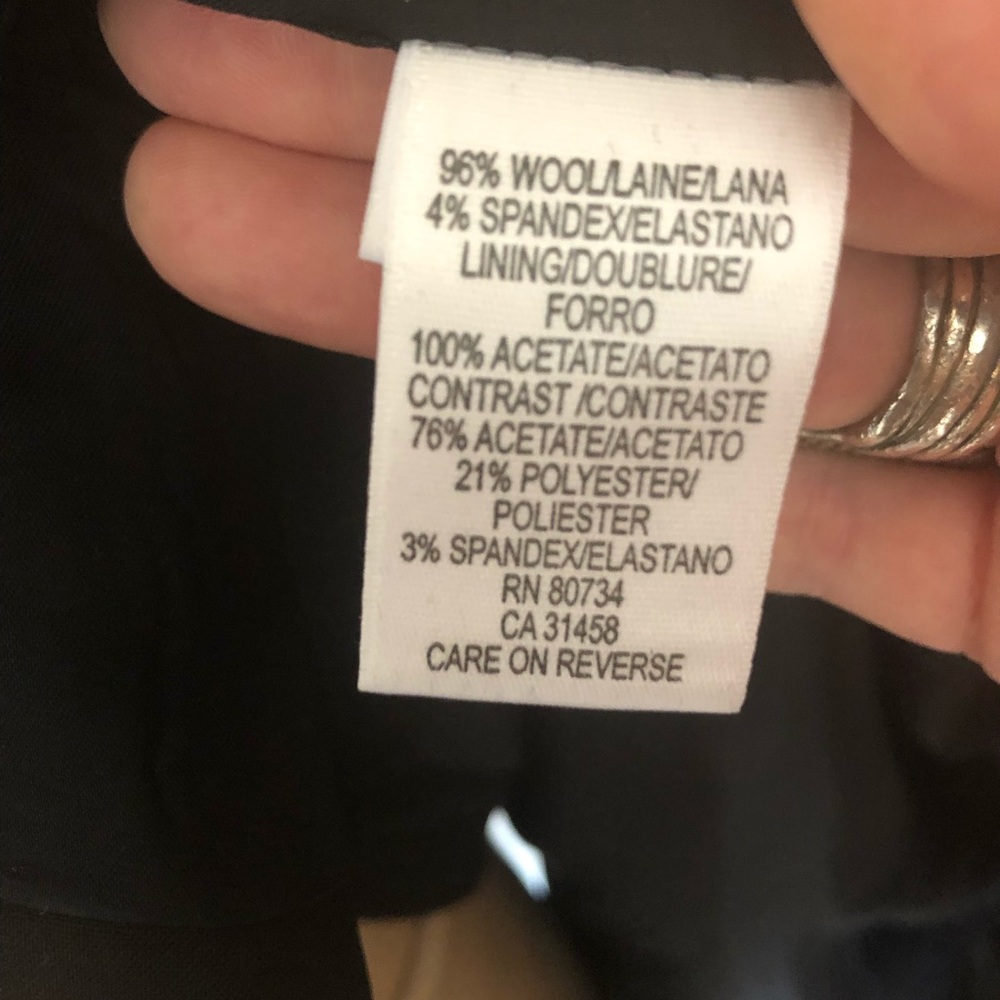 SOLD BCBG MAXAZRIA Black Suit Jacket Small - Picture 7 of 7